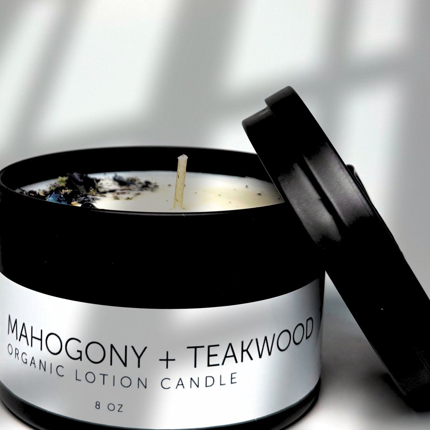 Mahogany + Teakwood Organic Lotion Candle 8 oz