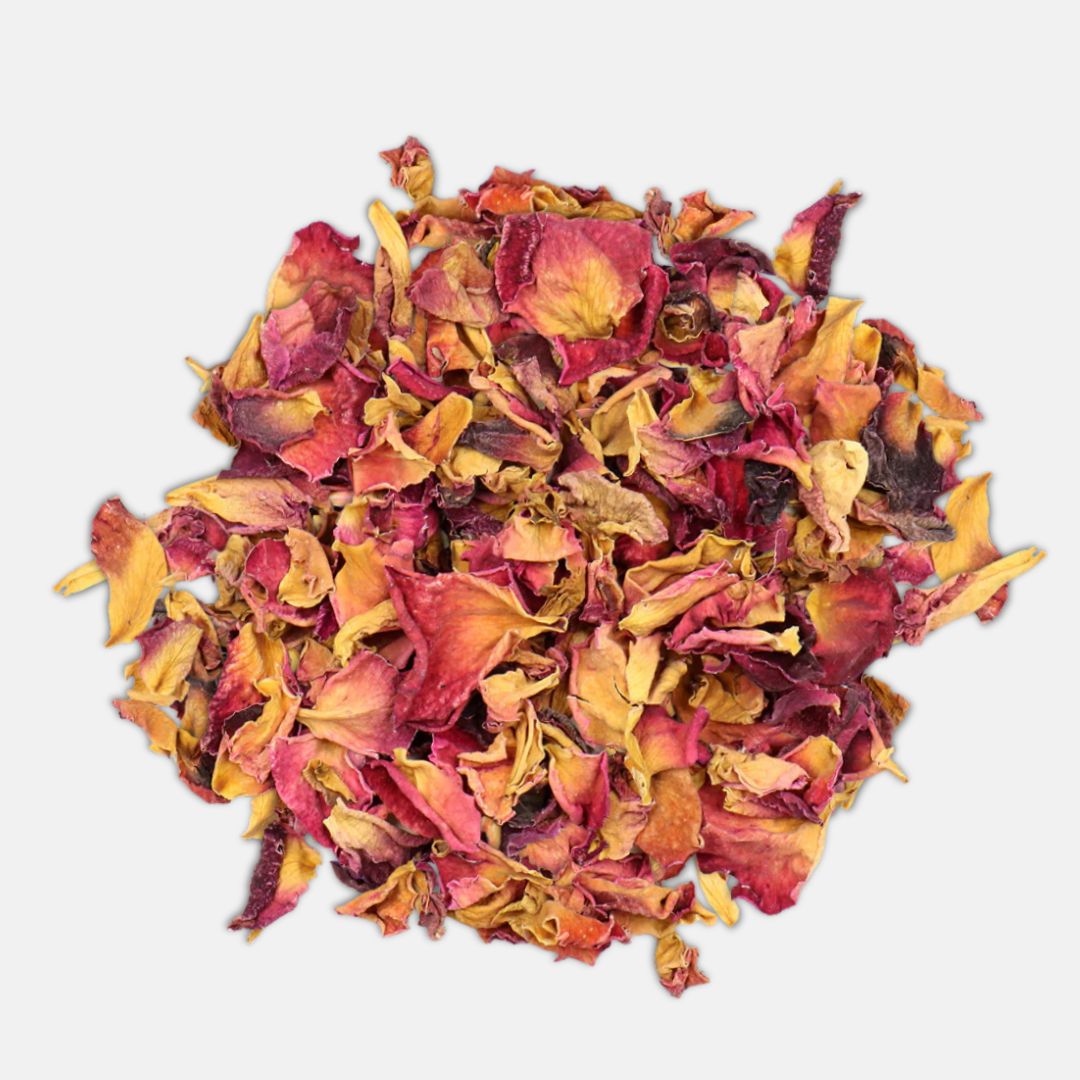 Pétalos de rosa roja