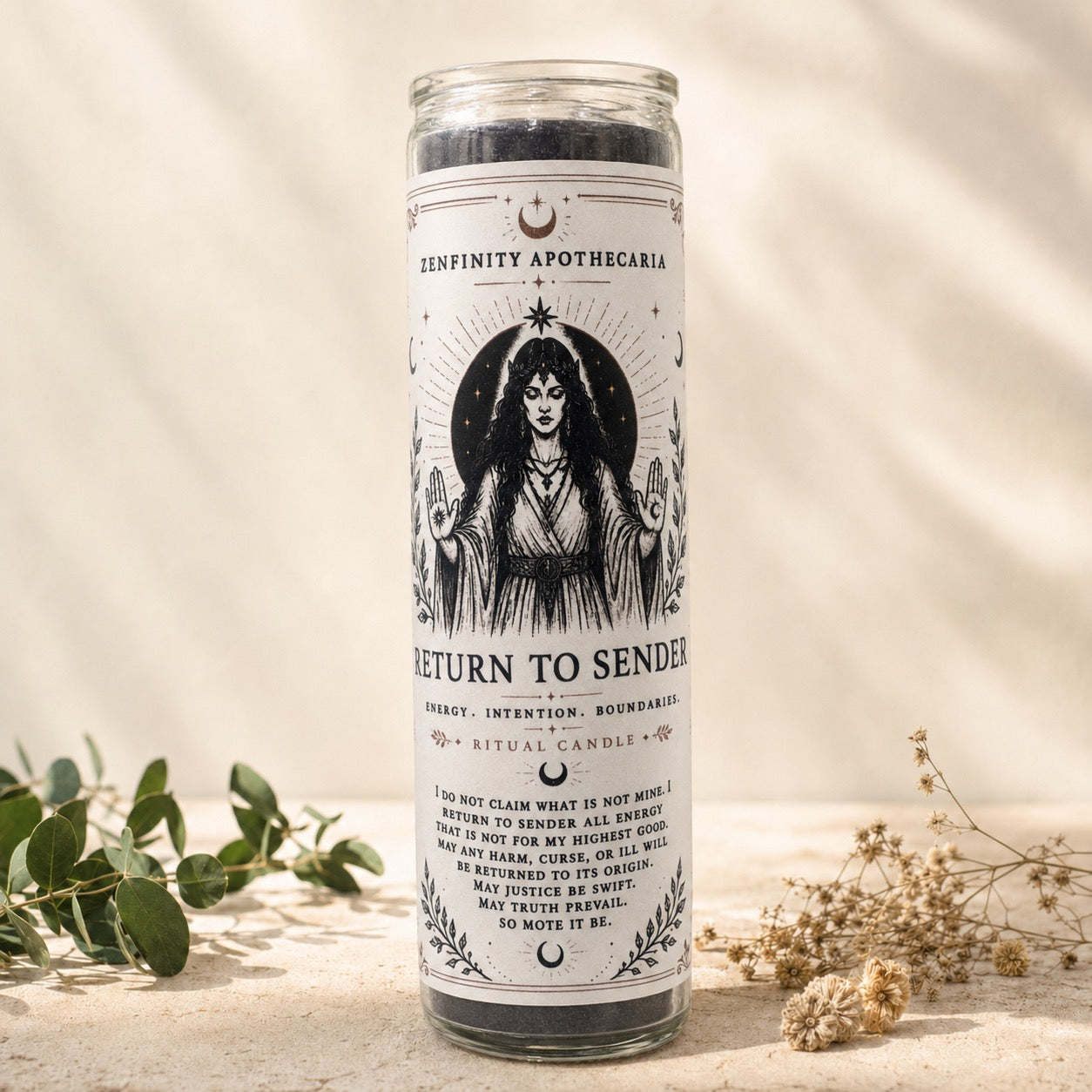 RETURN TO SENDER RITUAL CANDLE