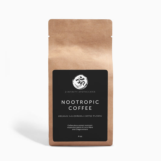 Fusión de hongos y café nootrópico - Melena de león y Chaga 4oz