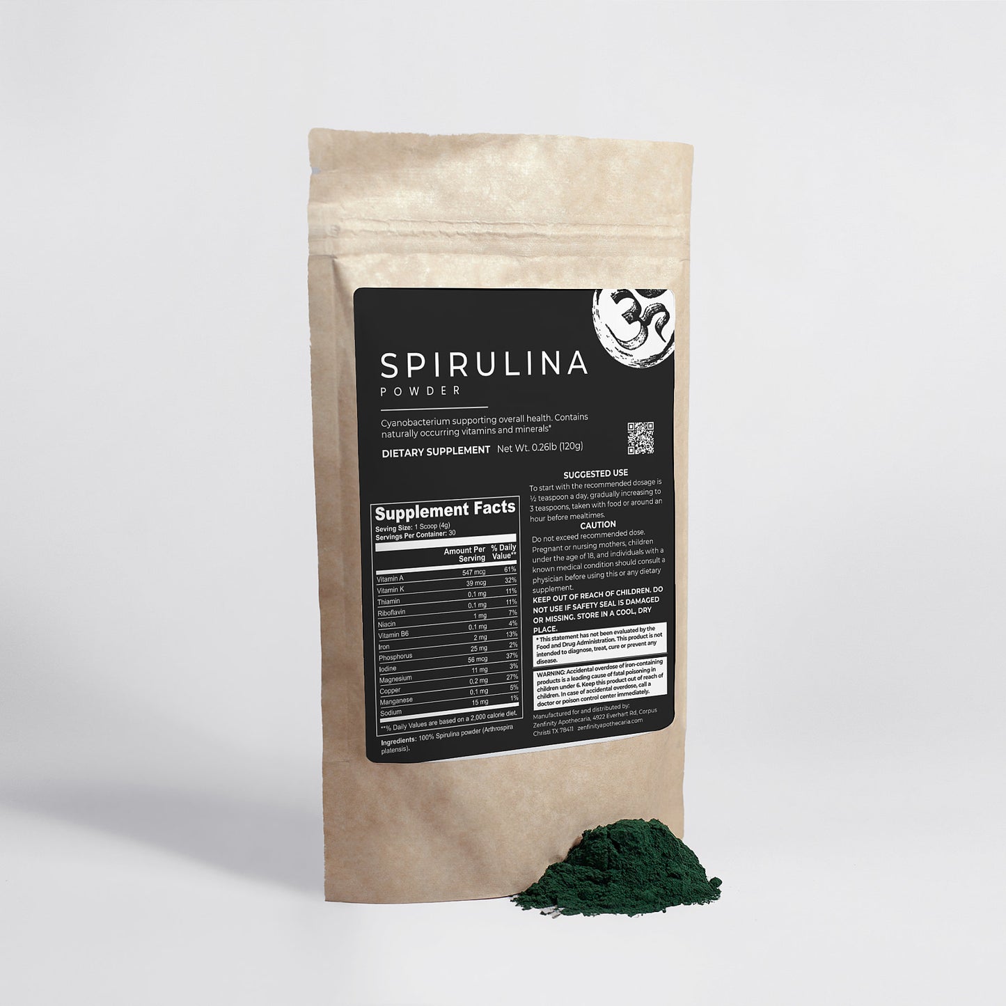 Espirulina en polvo - Orgánica