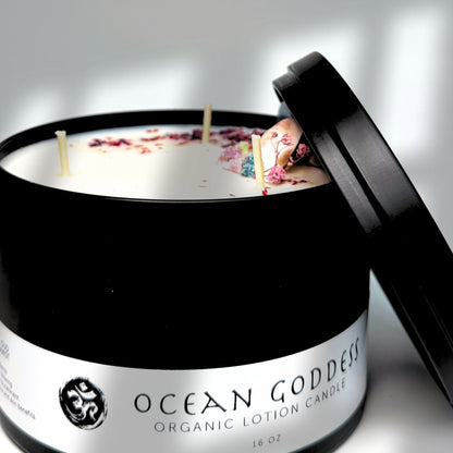 Ocean Goddess Organic Lotion Candle 16 oz