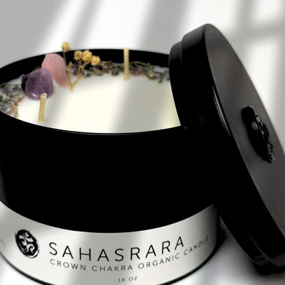 Sahasrara Chakra Organic Lotion Candle 16 oz