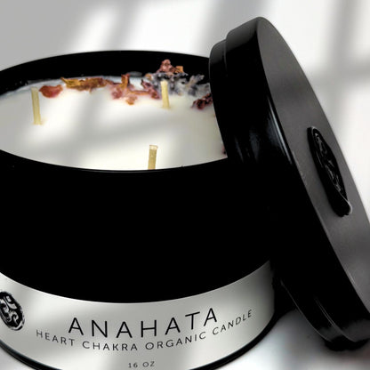 Anahata Chakra Organic Lotion Candle 16 oz