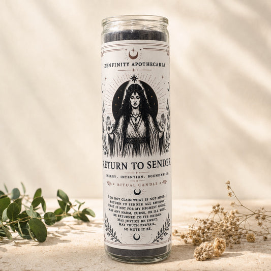 RETURN TO SENDER RITUAL CANDLE
