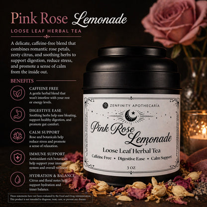 Pink Rose Lemonade Herbal Tea