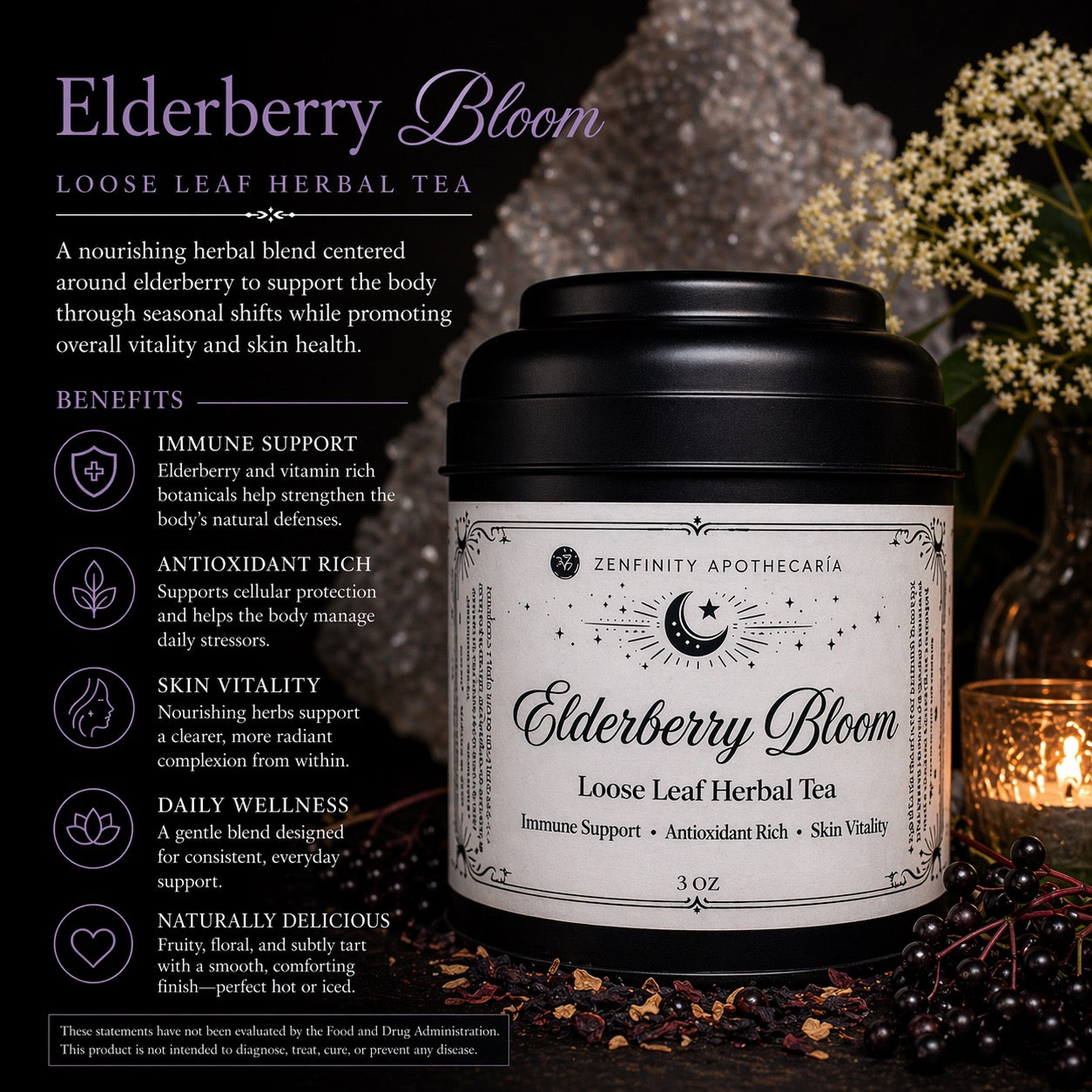 Elderberry Bloom Herbal Tea