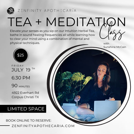 Full Moon Tea + Meditation Class: JULY